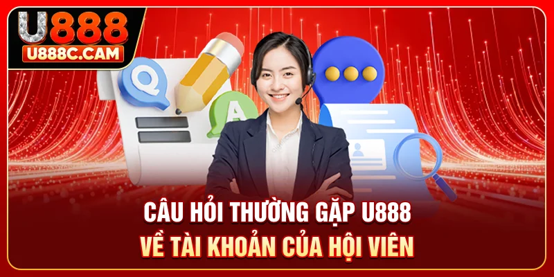 Câu hỏi thường gặp U888 về tài khoản của hội viên